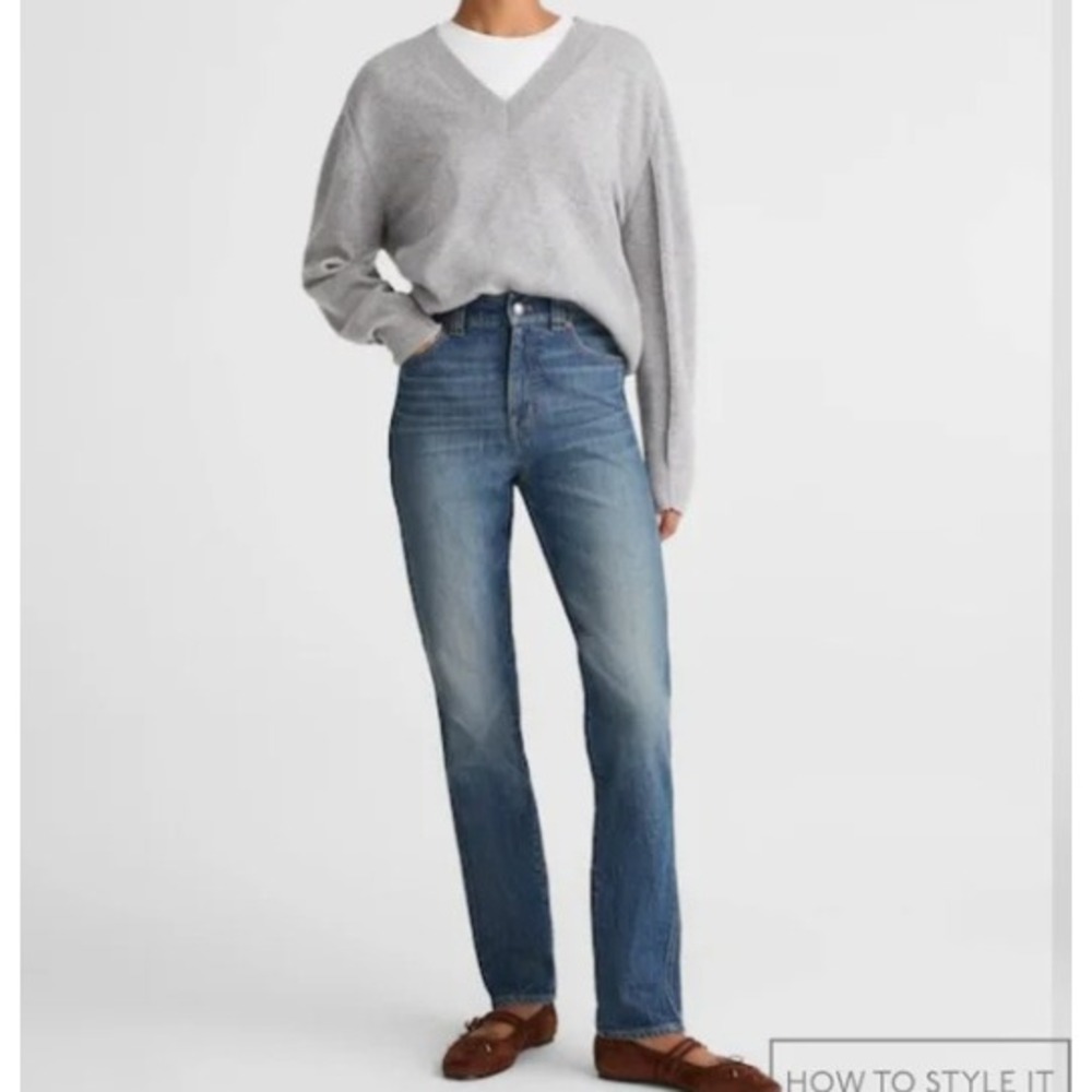 Madewell The Perfect Vintage Jean Womens 25 Medium Wash‎ High Rise Tapered Denim